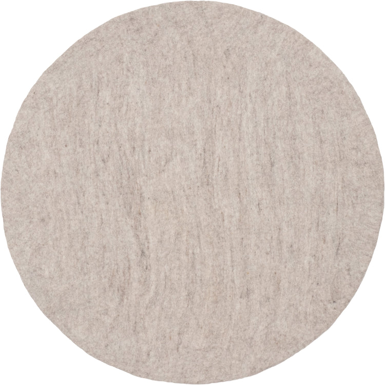 Filzteppich Béla Rund|Beige meliert|von myfelt|Verschiedene Größen