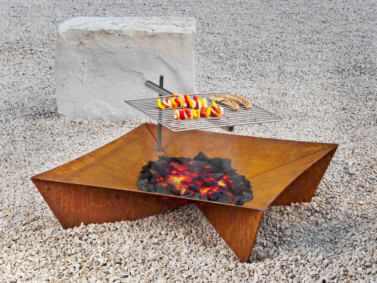 Feuerschale fluxus aus wetterfestem Stahl|von Keilbach|ab 80 cm