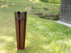 Feuerstelle fuji flame aus wetterfestem Stahl|von Keilbach|30 x 30 x 120 cm