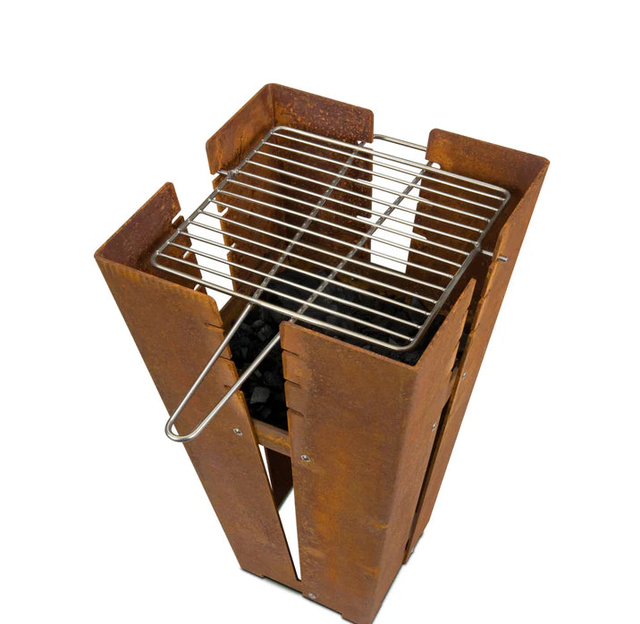 Grillrost aus Edelstahl für Feuerstelle fuji|von Keilbach|30 x 28 cm