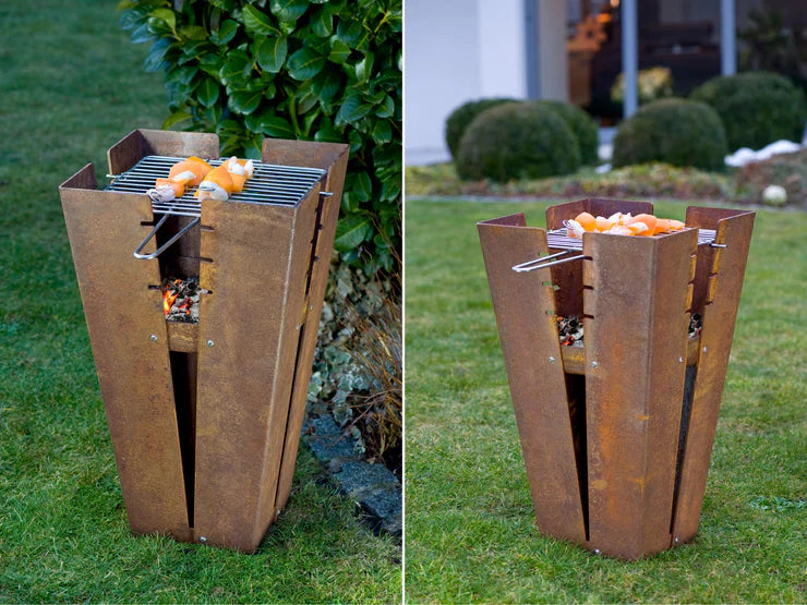Feuerstelle fuji aus wetterfestem Stahl|von Keilbach|H: 60 cm