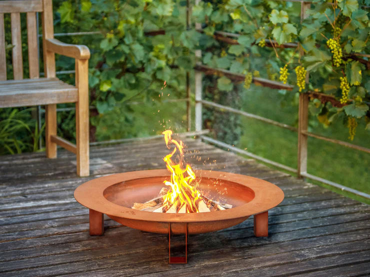 Feuerschale moon aus wetterfestem Stahl|von Keilbach|Ø 80 cm