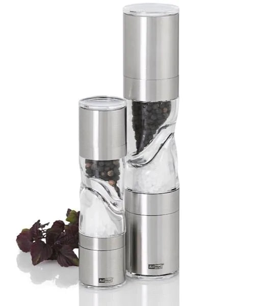 AdHoc Pfeffer- und Salz-Doppelmühle DUOMILL PURE MINI|H: 15 cm