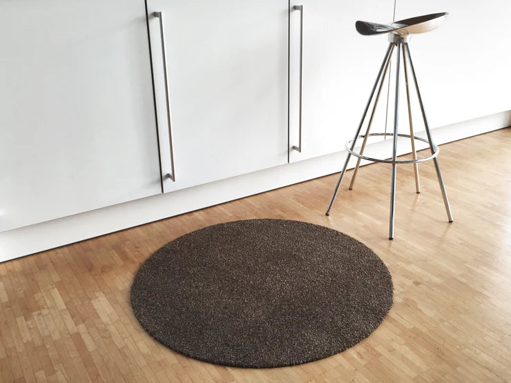 Fußmatte point aus Polyamid|von Keilbach|schwarz|Ø 85 cm|Ø 115 cm