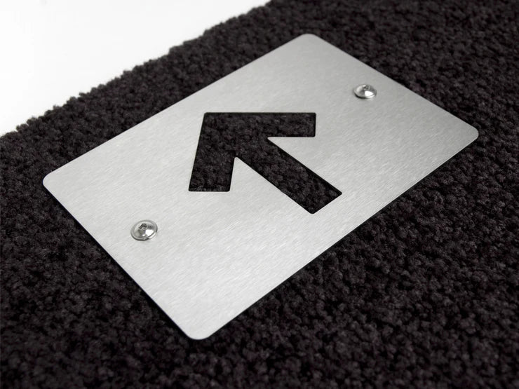 Fußmatte straight mit rutschfestem Rücken|von Keilbach|schwarz|Verschiedene Größen