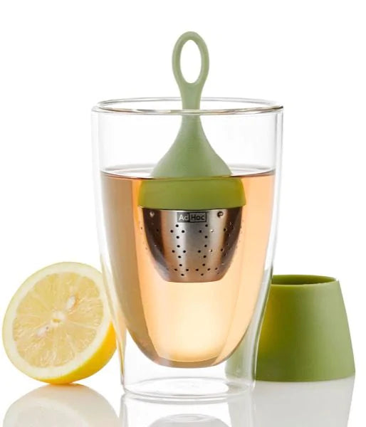 Teeglas mit schwimmendem Teeeifilter ,modell Grün