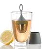 Teeglas mit schwimmendem Teeeifilter ,modell Grau