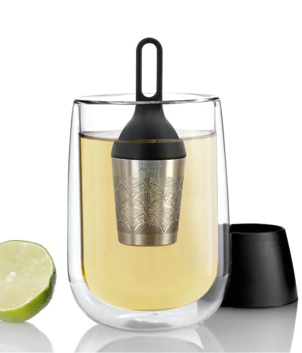 AdHoc Schwimmender verzierter Teefilter FLOATEA-FUSION|Schwarz