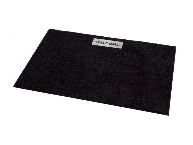 Fußmatte welcome mit rutschfestem Rücken|von Keilbach|schwarz|87 x 57 cm