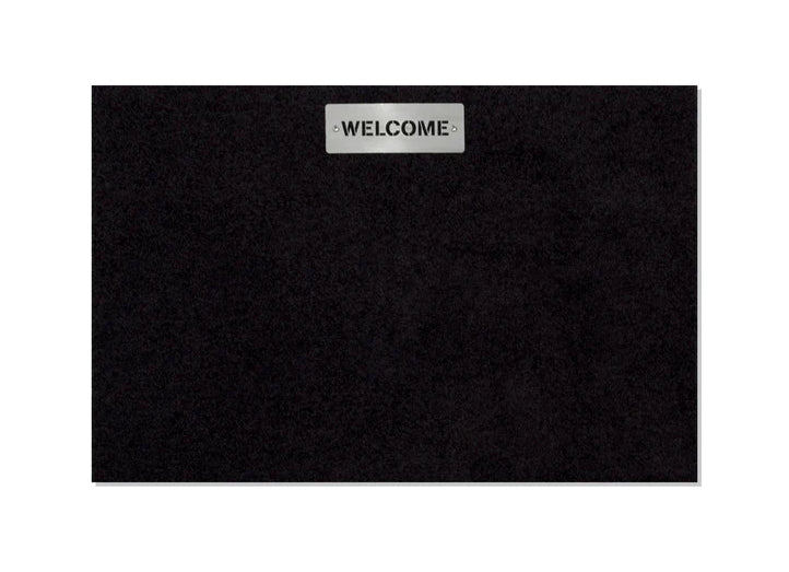 Fußmatte welcome mit rutschfestem Rücken|von Keilbach|schwarz|87 x 57 cm