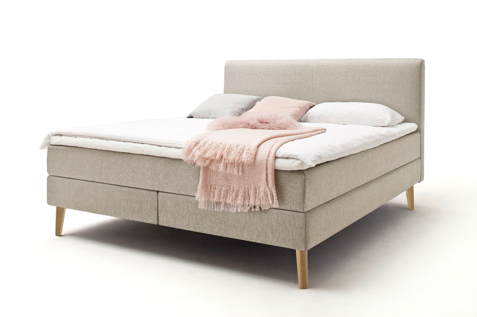 Boxspringbett Greta beige|von Meise Möbel|Verschiedene Größen