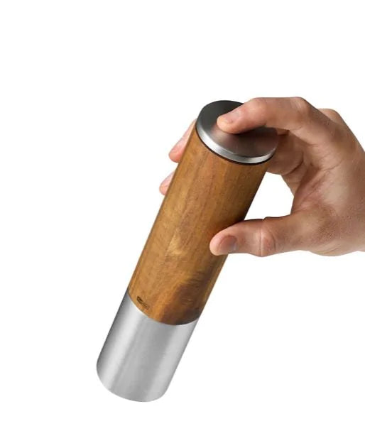 AdHoc Elektrische Pfeffer- oder Salzmühle eMill.5|H 22cm Ø 5cm|Edelstahl